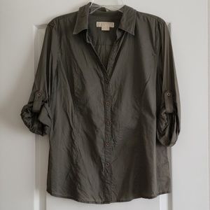 Michael Kors button town blouse